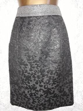 Proenza Schouler Metallic Textured Wool Pencil Skirt 4